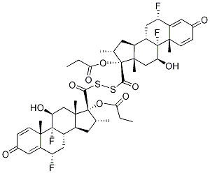 DesfluoroMethyl Fluticasone Propionate Disulfide Structure