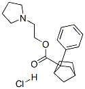 2-pyrrolidin-1-ylethyl 2-phenylbicyclo[2.2.1]heptane-2-carboxylate hydrochloride Structure