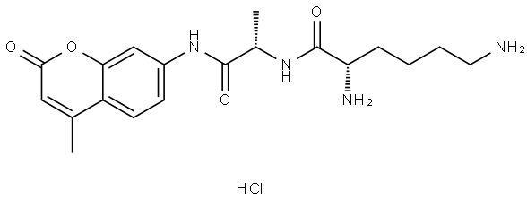 H-LYS-ALA-AMC HCL Structure