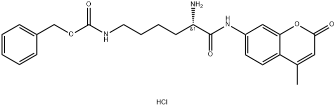 H-LYS(Z)-AMC HCL Structure