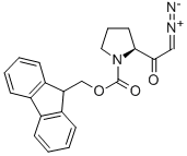 (3S)-3-FMOC-AMINO-1-DIAZO-2-부타논 구조식 이미지