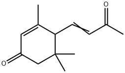 3,5,5-Trimethyl-4-(3-oxo-1-butenyl)-2-cyclohexen-1-one 구조식 이미지