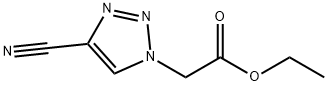 Ethyl 2-(4-cyano-1H-1,2,3-triazol-1-yl)acetate 구조식 이미지