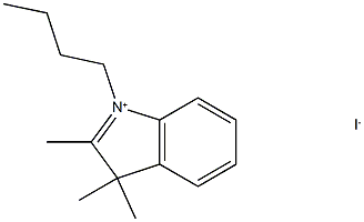 1-Butyl-2,3,3-trimethyl-3H-indol-1-ium iodide 구조식 이미지