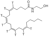 ANANDAMIDE [ARACHIDONYL-5,6,8,9,11,12,14,15-3H] Structure