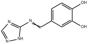 1,2-Benzenediol, 4-[(1H-1,2,4-triazol-3-ylimino)methyl]- (9CI) Structure