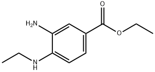Benzoic acid, 3-amino-4-(ethylamino)-, ethyl ester (9CI) Structure