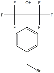 2-[4-(브로모메틸)페닐]-1,1,1,3,3,3-헥사플루오로프로판-2-올 구조식 이미지