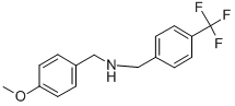 N-[(4-METHOXYPHENYL)METHYL]-4-(TRIFLUOROMETHYL)-BENZENEMETHANAMINE Structure