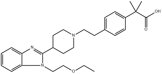 Bilastine 구조식 이미지