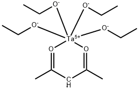 TANTALUM(V) TETRAETHOXIDE 2,4-PENTANEDIONATE 구조식 이미지
