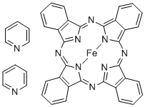 IRON(II) PHTHALOCYANINE BIS(PYRIDINE) Structure