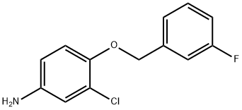 3-Chloro-4-(3-fluorobenzyloxy)aniline Structure