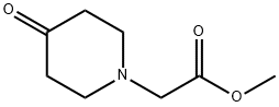 Methyl 2-(4-oxopiperidin-1-yl)acetate 구조식 이미지