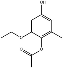 1,4-Benzenediol,2-ethoxy-6-methyl-,1-acetate(9CI) 구조식 이미지