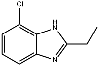 벤즈이미다졸,4-클로로-2-에틸-(8CI) 구조식 이미지