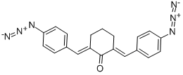 2,6-BIS(4-AZIDOBENZYLIDENE)CYCLOHEXANONE Structure