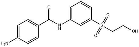 4-Amino-N-(3-(2-hydroxyethyl)sulfonylphenyl)benzamide Structure