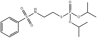 Thiophosphoric acid O,O-diisopropyl S-[2-(phenylsulfonylamino)ethyl] ester Structure