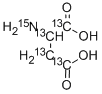 l-aspartic acid-13c4,15n 구조식 이미지