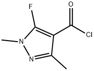1H-Pyrazole-4-carbonyl chloride, 5-fluoro-1,3-dimethyl- (9CI) Structure