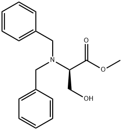 N N-DIBENZYL-D-SERINE METHYL ESTER& Structure