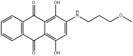 1,4-dihydroxy-2-[(3-methoxypropyl)amino]anthraquinone Structure