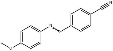 N-(4-Methoxyphenyl)-4-cyanobenzenemethanimine 구조식 이미지