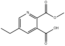 2,3-Pyridinedicarboxylicacid,5-ethyl-,2-methylester(9CI) Structure