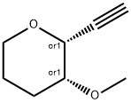 2H-Pyran, 2-ethynyltetrahydro-3-methoxy-, cis- (9CI) Structure