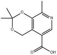 2,2,8-triMethyl-4H-[1,3]dioxino[4,5-c]pyridine-5-carboxylic acid Structure