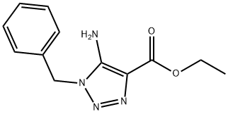 ETHYL 5-AMINO-1-BENZYL-1H-1,2,3-TRIAZOLE-4-CARBOXYLATE 구조식 이미지