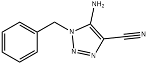 1H-1,2,3-Triazole-4-carbonitrile, 5-amino-1- (phenylmethyl)- Structure