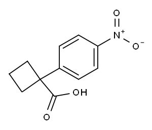 1-(4-NITROPHENYL)CYCLOBUTANECARBOXYLIC ACID Structure