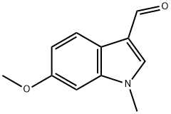 6-METHOXY-1-METHYL-1H-INDOLE-3-CARBALDEHYDE 구조식 이미지