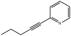 Pyridine, 2-(1-pentynyl)- (9CI) Structure