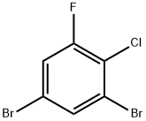 2-CHLORO-3,5-DIBROMO-1-FLUOROBENZENE Structure