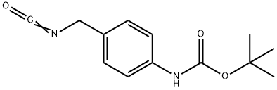 (4-Isocyanatomethyl-phenyl)-carbamic acid tert-butyl ester Structure
