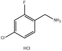 4-CHLORO-2-FLUOROBENZYLAMINE HYDROCHLORIDE 구조식 이미지