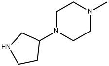 Piperazine, 1-methyl-4-(3-pyrrolidinyl)- (9CI) Structure