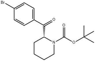 2-(4-BROMO-BENZOYL)-PIPERIDINE-1-CARBOXYLIC ACID TERT-BUTYL ESTER Structure