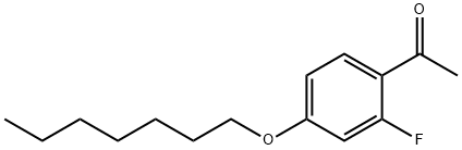 2'-FLUORO-4'-HEPTYLOXYACETOPHENONE Structure