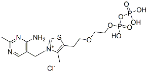 2-(1-히드록시에틸)티아민피로포스페이트 구조식 이미지