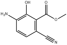 Benzoic acid, 3-amino-6-cyano-2-hydroxy-, methyl ester (9CI) Structure