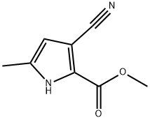 1H-Pyrrole-2-carboxylicacid,3-cyano-5-methyl-,methylester(9CI) 구조식 이미지