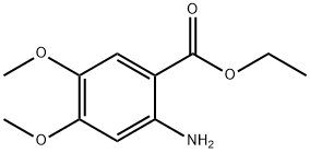 에틸2-아미노-4,5-디메톡시벤조에이트 구조식 이미지