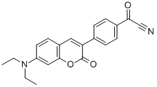 4-(7-DIETHYLAMINOCOUMARIN-3-YL)BENZOYL CYANIDE 구조식 이미지