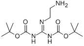 2-(2-AMINOETHYL)-1 3-DI-BOC-GUANIDINE Structure