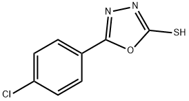 1,3,4-Oxadiazole-2-thiol, 5-(4-chlorophenyl)- 구조식 이미지