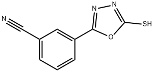 3-(5-mercapto-1,3,4-oxadiazol-2-yl)benzonitrile Structure